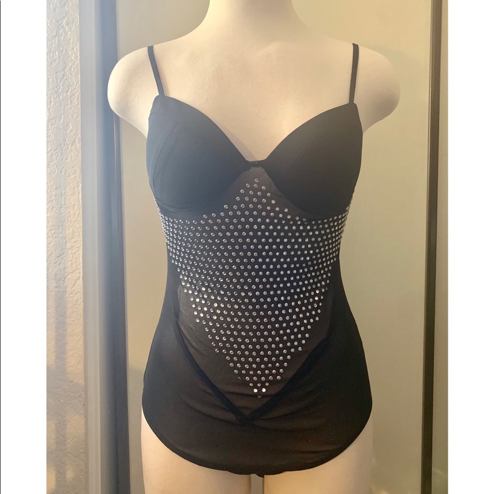 Sexy Sheer Bling Body Suit